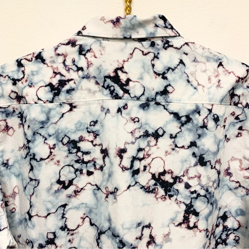 Robert Graham Marble Artwork Print Long Sleeve Button Shirt Classic Fit Size M - Picture 12 of 16